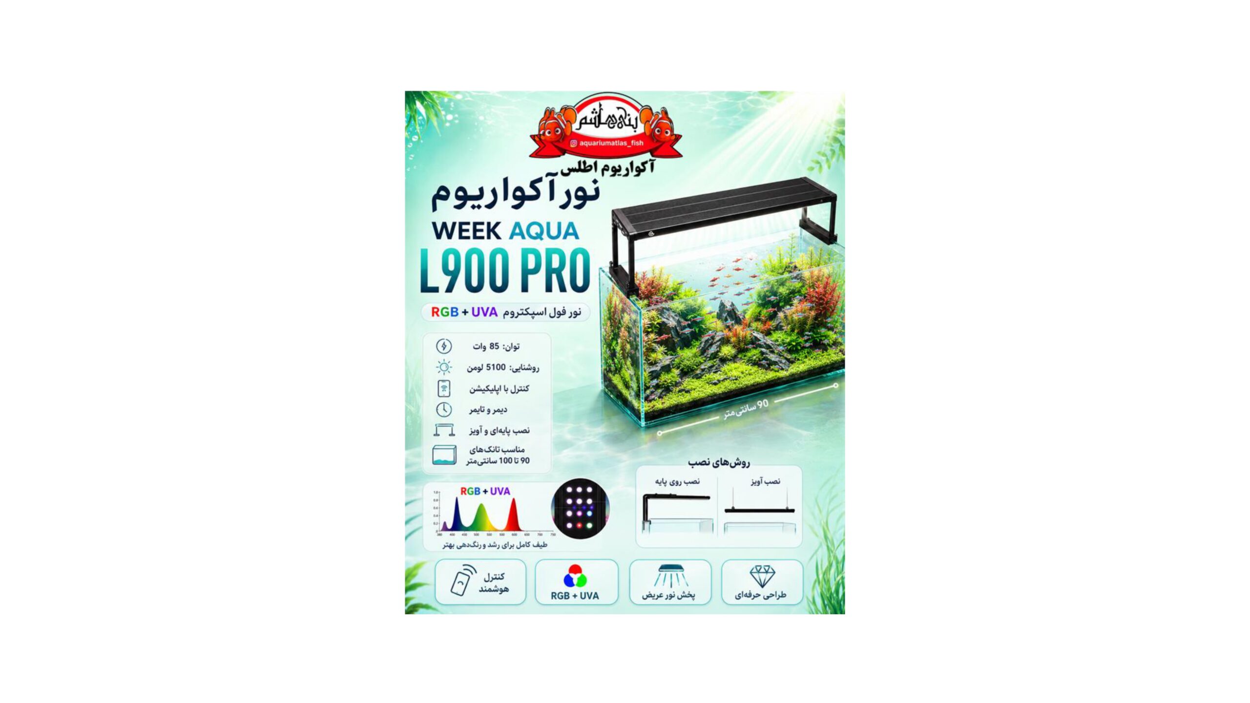 نور ویک آکوا WEEK AQUA L900 PRO