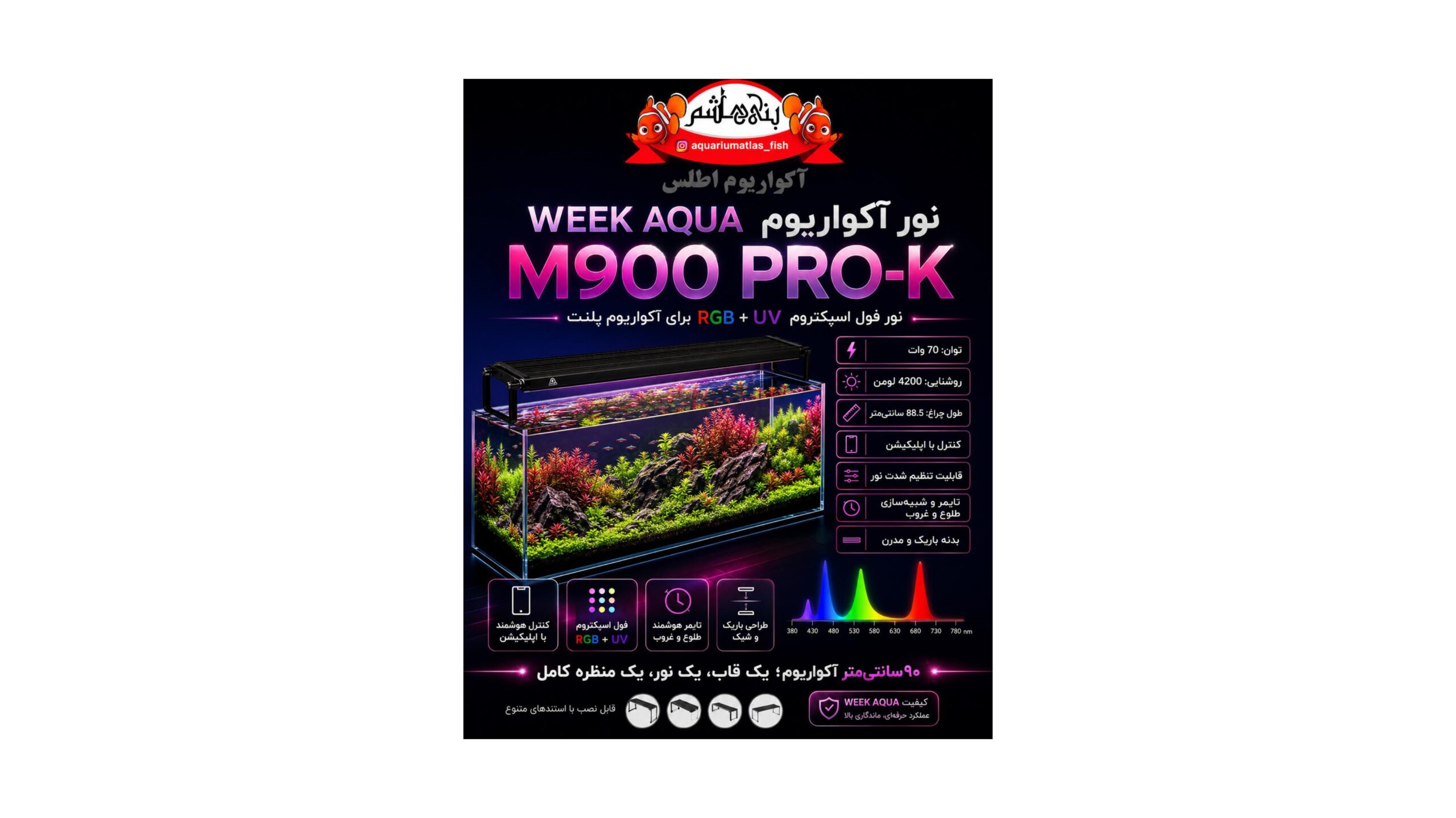 نور ویک آکوا WEEK AQUA M SERIES M900PRO-K