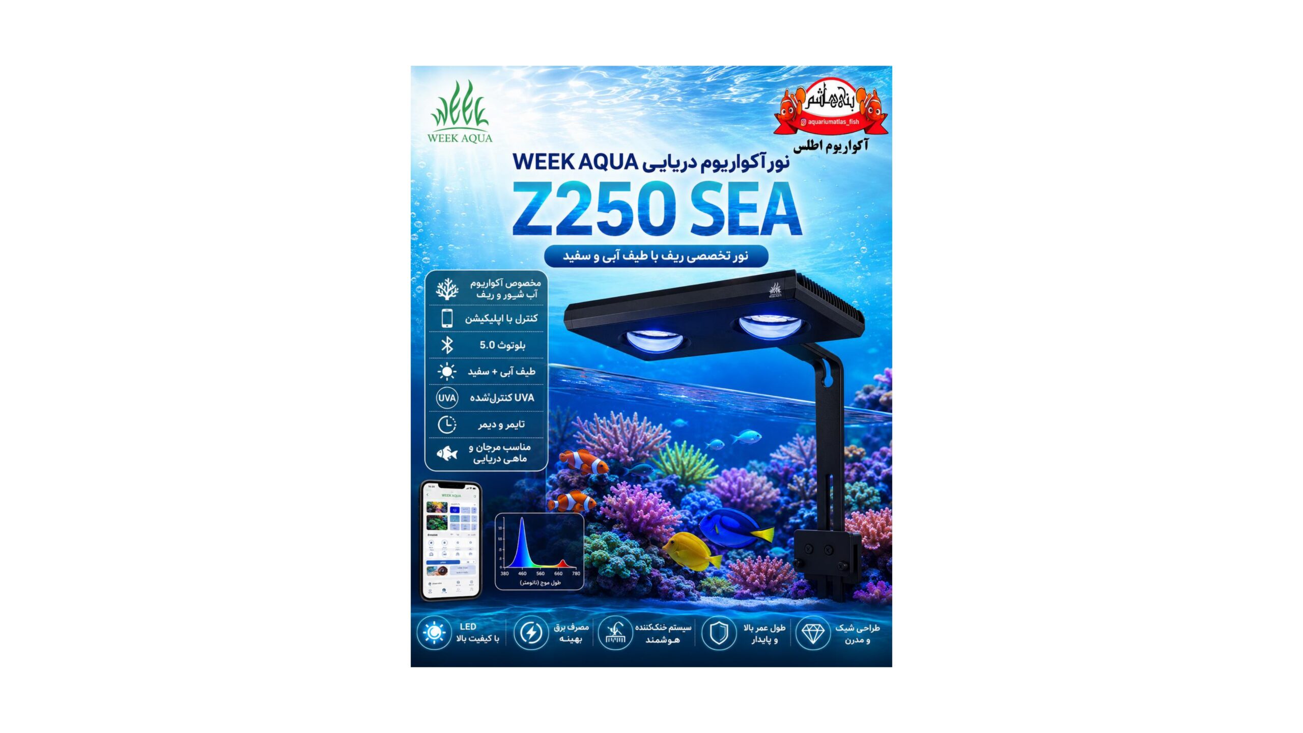 نور ویک آکوا WEEK AQUA Z250 SEA