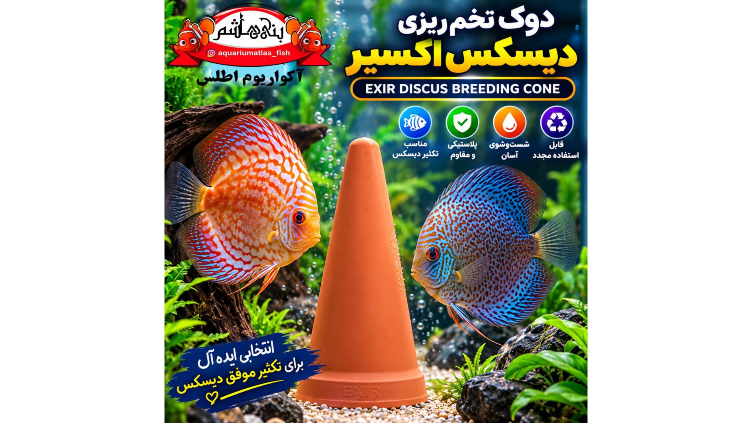 دوک تخم‌ریزی پلاستیکی دیسکس اکسیر EXIR